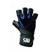 SHH WristWrap Tech Gel-Padded Leather Palm Weightlifting Gloves GG-034